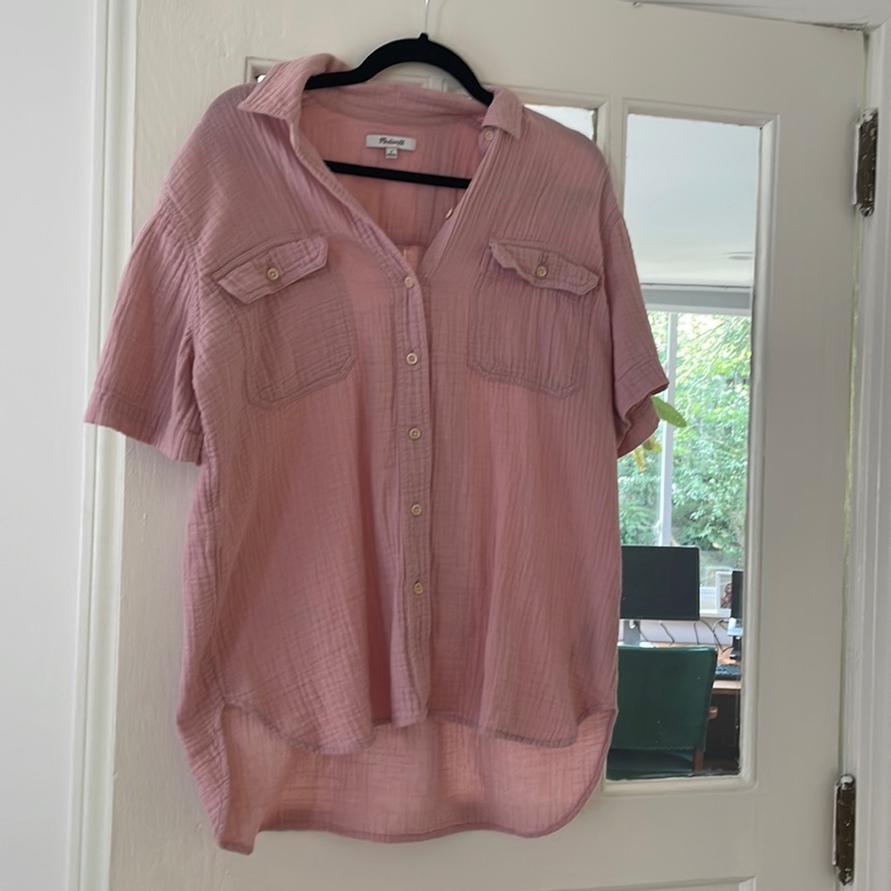Madewell linen button down shirt